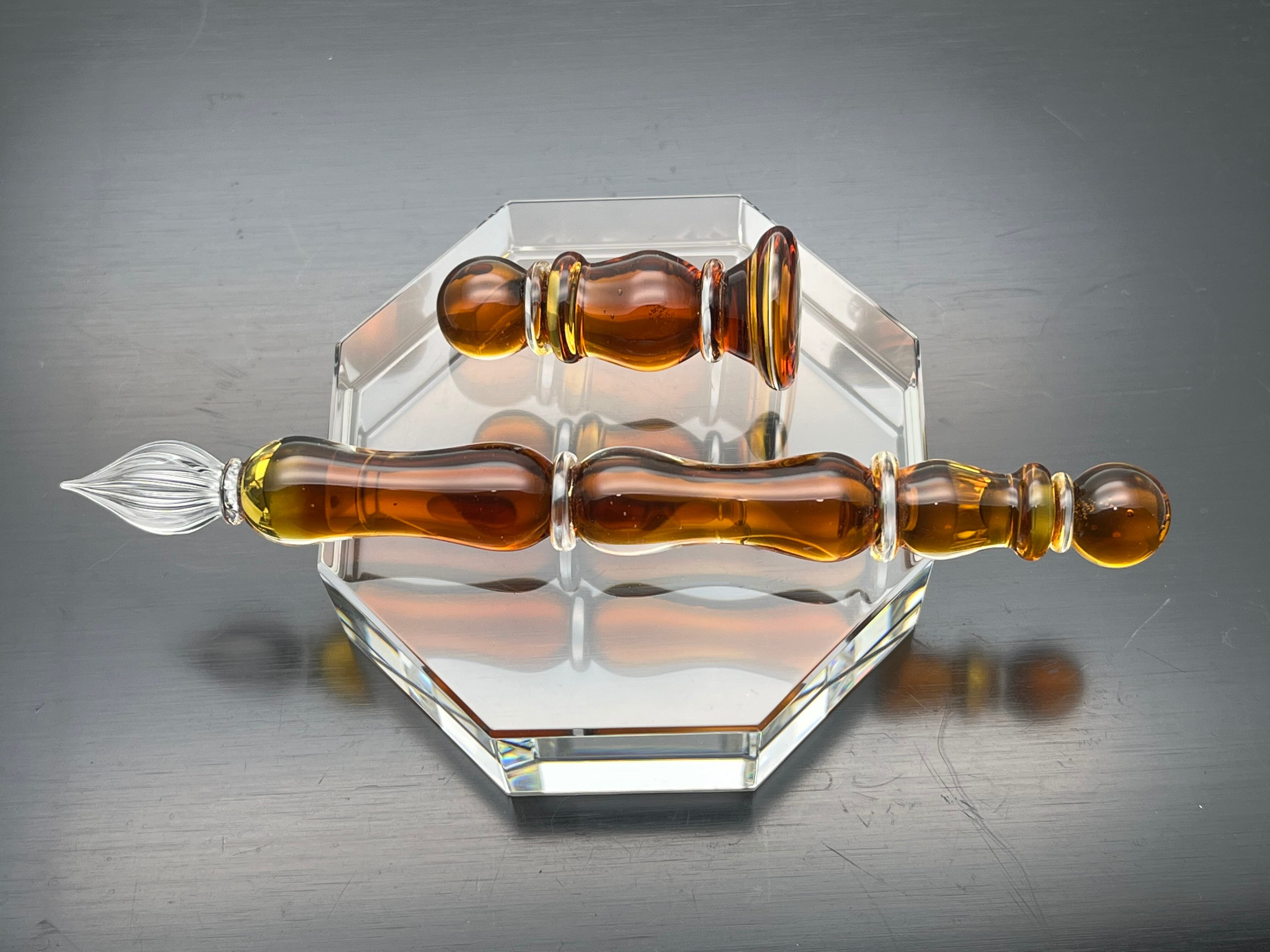 受注制作可能 Standard type 硬質ガラスペン チェス『ポーン』