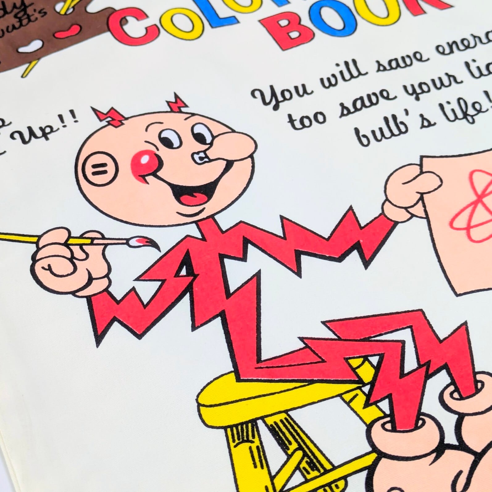 【 Reddy Kilowatt ( レディ キロワット ) 】 巾着袋L / コットン巾着〚アメリカン雑貨 アメトイ〛