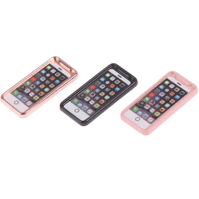 1個 スマートフォン ゴールド ピンク ブラック スマホ ミニチュア アイテム ドール用品 ドールハウス Keep You