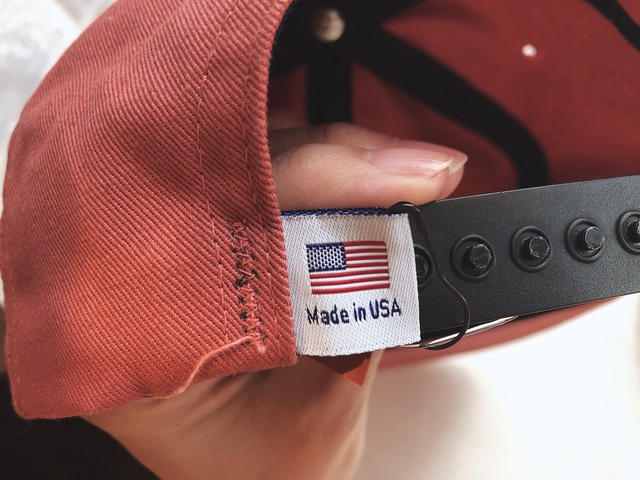 Dusty pink cap Made in America