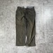 40s 針式シンチ メタルボタン コットンピケ ストライプ パンツ W33