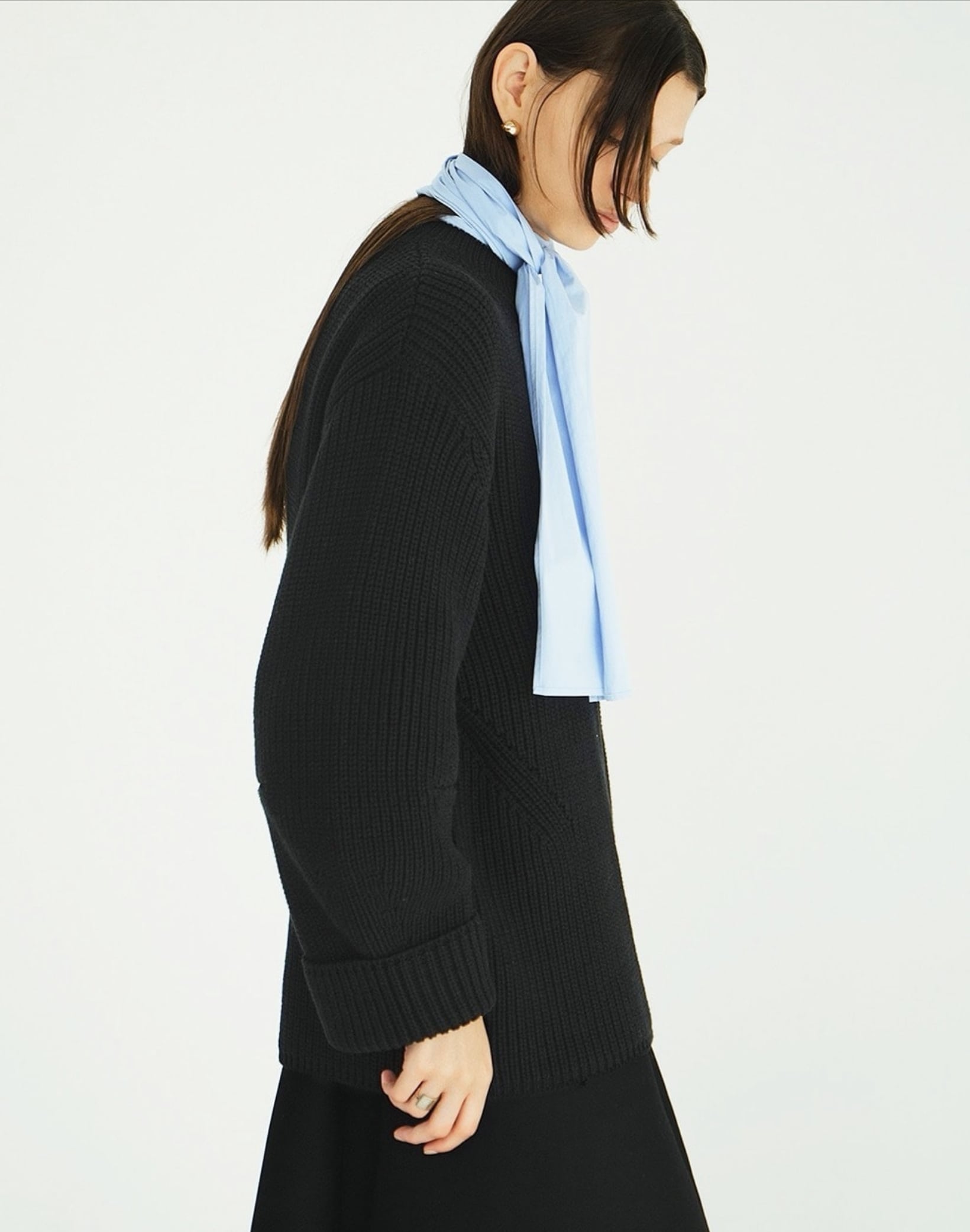 CLANE OVER FORM SLEEVE KNIT TOPS | FLICKA ASHIYA