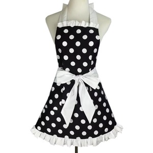 [White] Dot Frilled Ribbon　　F009