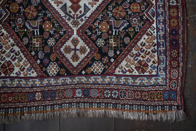 【AA207】可憐に花舞う白き楽園｜アンティークカシュガイ