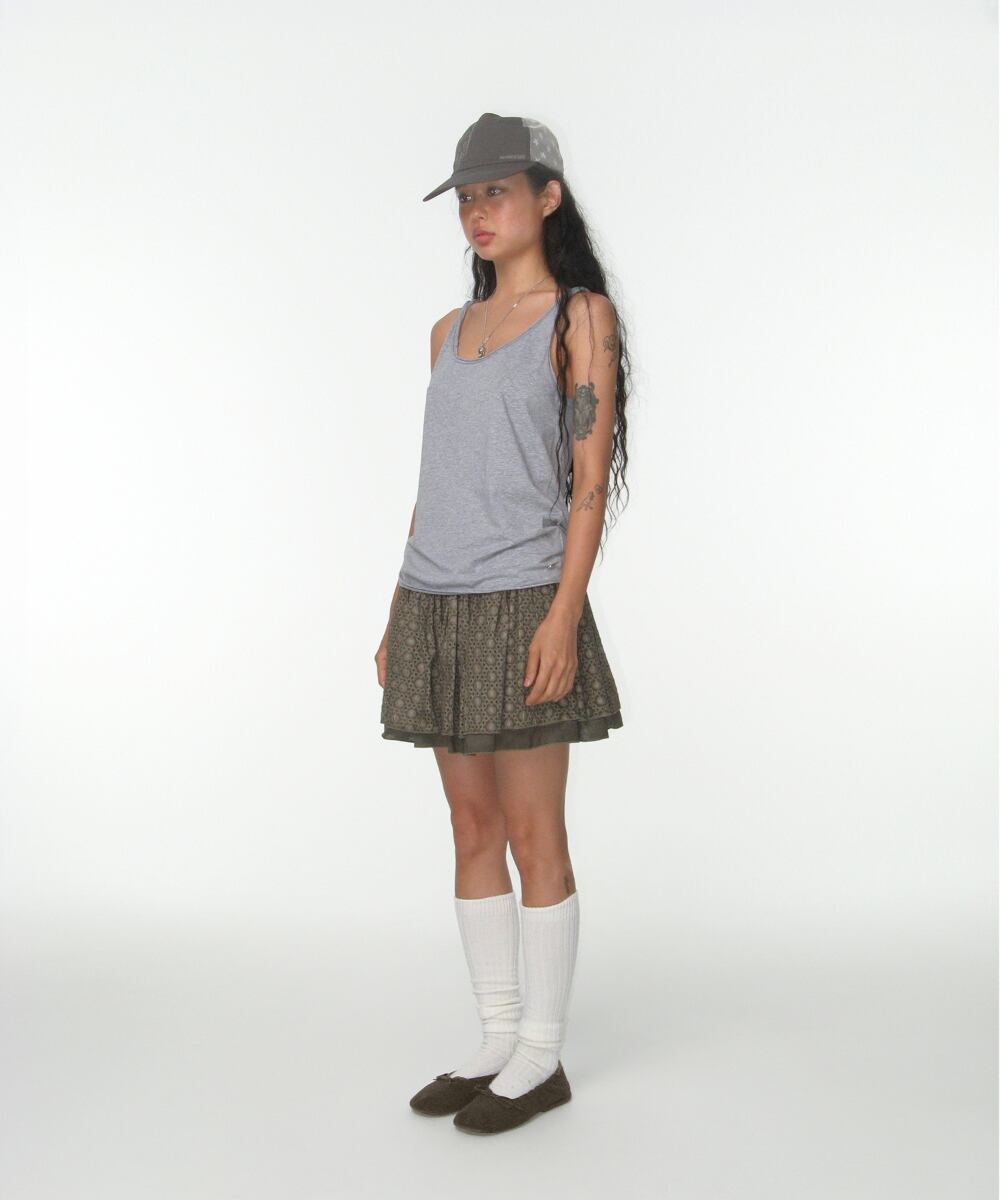 COYSEIO] FLOWER PUNCHING SKIRT BROWN 正規品 韓国ブランド 韓国通販