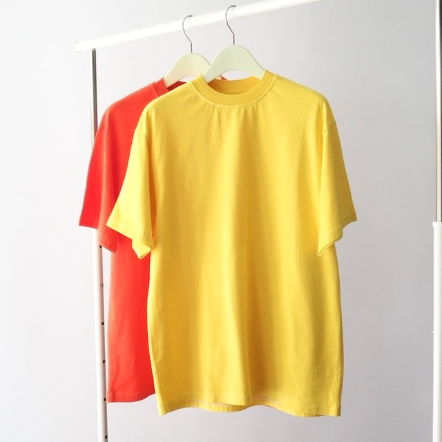 【YONETOMI NEW BASIC】Yonetomi NEW BASIC GARMENT DYE T-SHIRT 　95-232-022