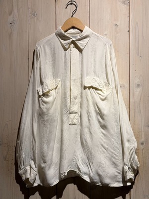 【a.k.a.C.a.k.a vintage】Botanical Pattern Vintage Loose L/S Pullover Shirt