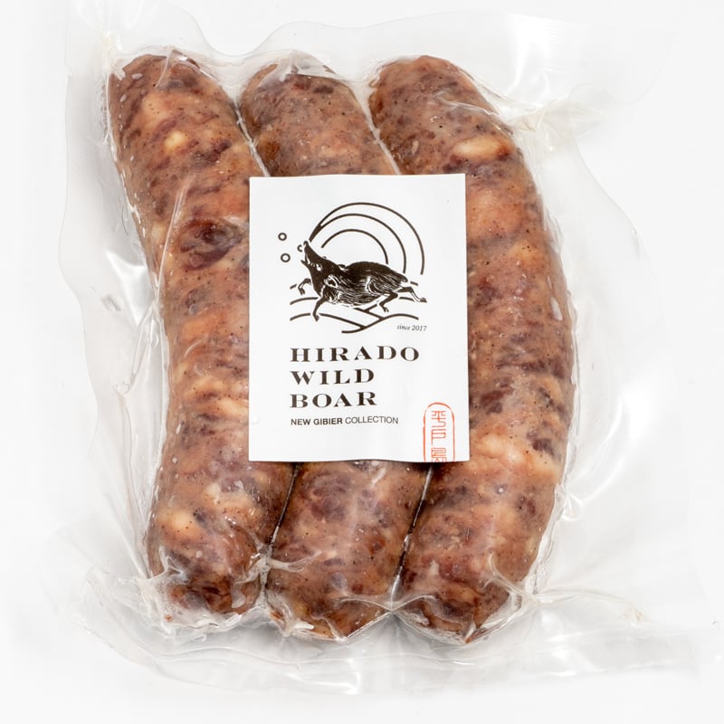 天然】平戸いのしし 粗挽きソーセージ 3本入（150g） 長崎県産 ジビエ