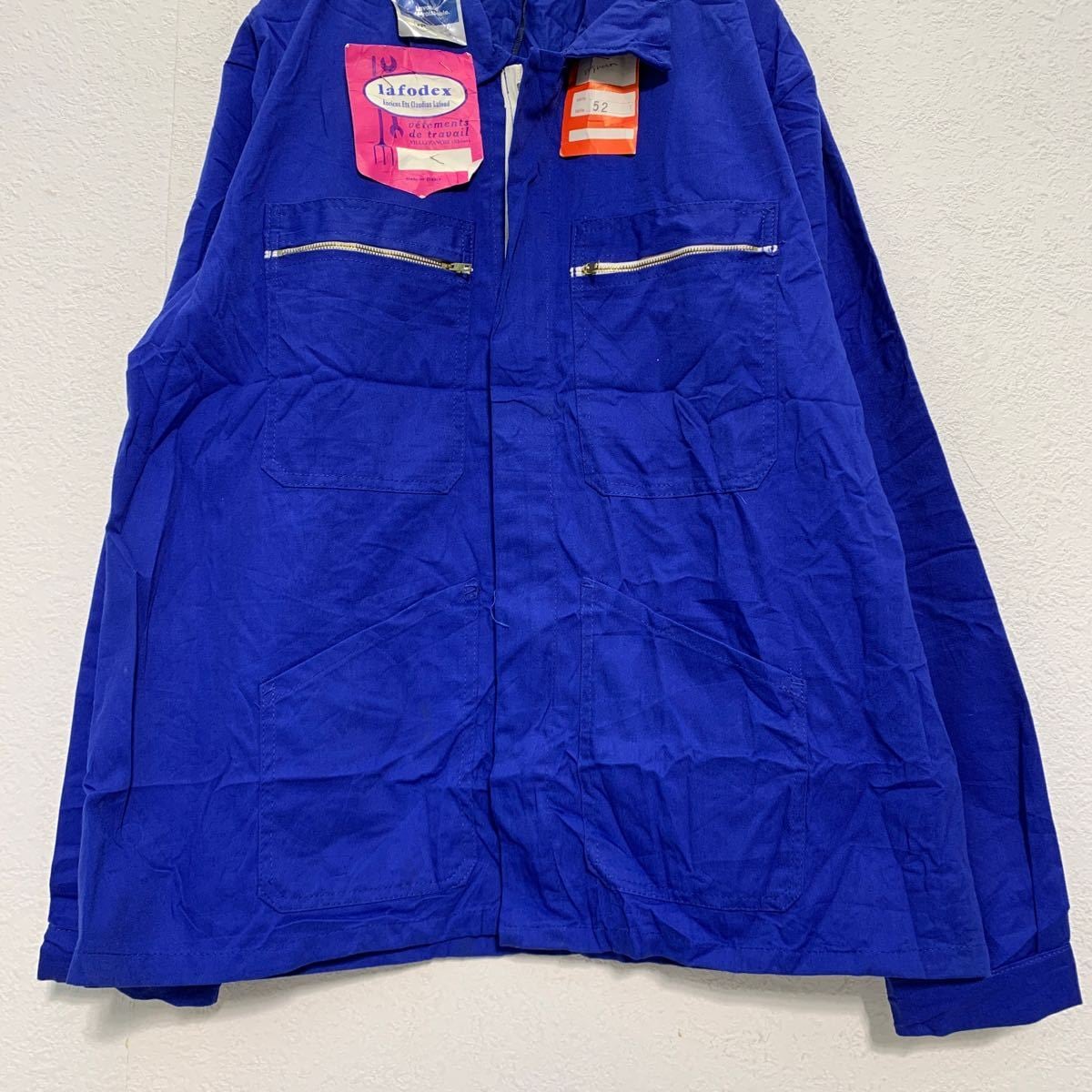 Tergal ユーロ ワークジャケット 52 XL〜 ブルー テルガル ビッグ