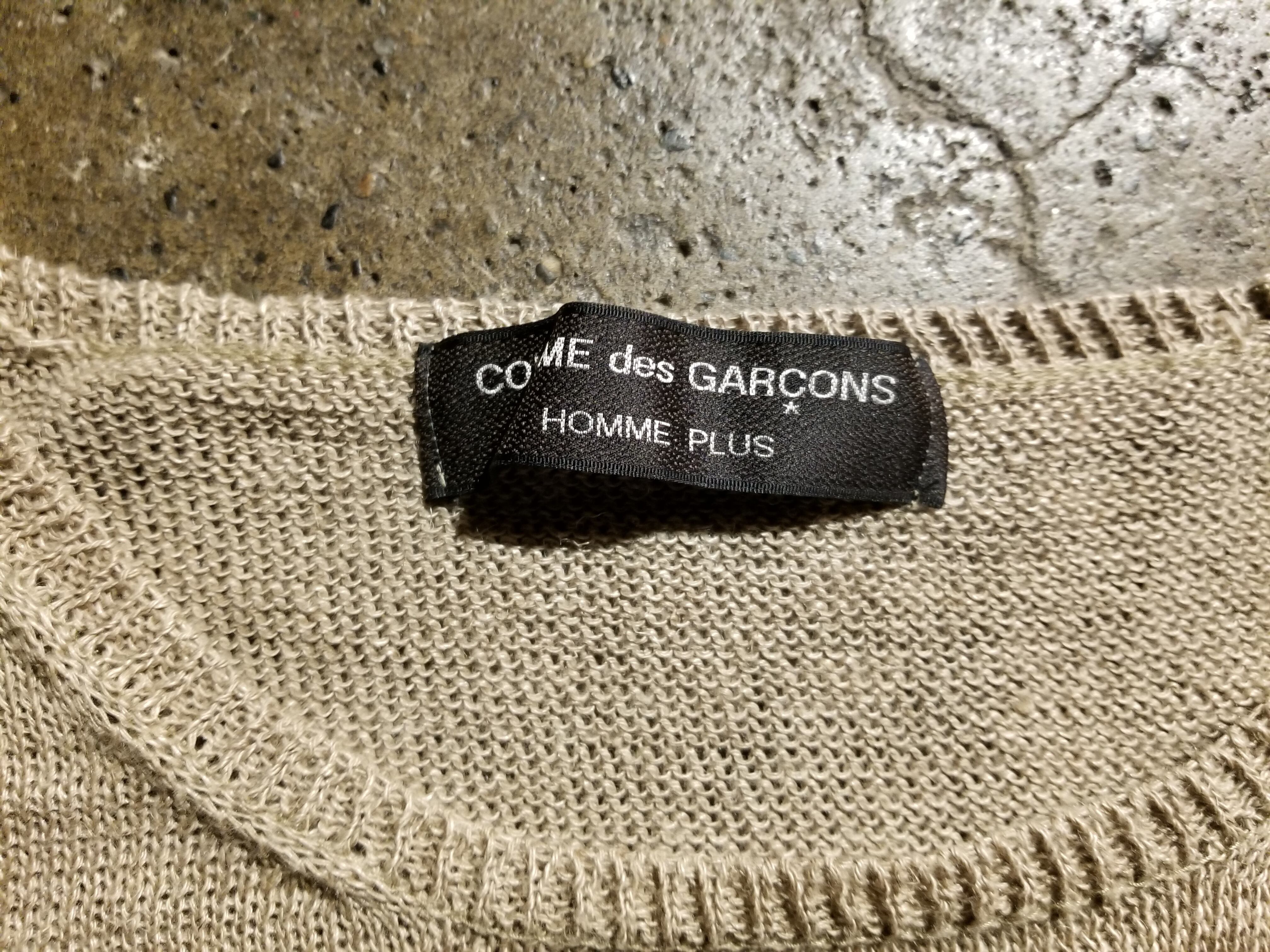 COMME des GARCONS HOMME PLUS/コムデギャルソン 93ss 切替リネンニット