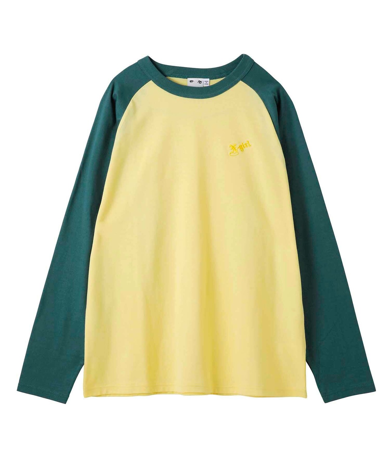 【X-girl】RAGLAN L/S TEE【エックスガール】