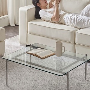 clear 8T glass table 800 / クリア ガラス テーブル ソファテーブル 北欧 韓国インテリア 家具