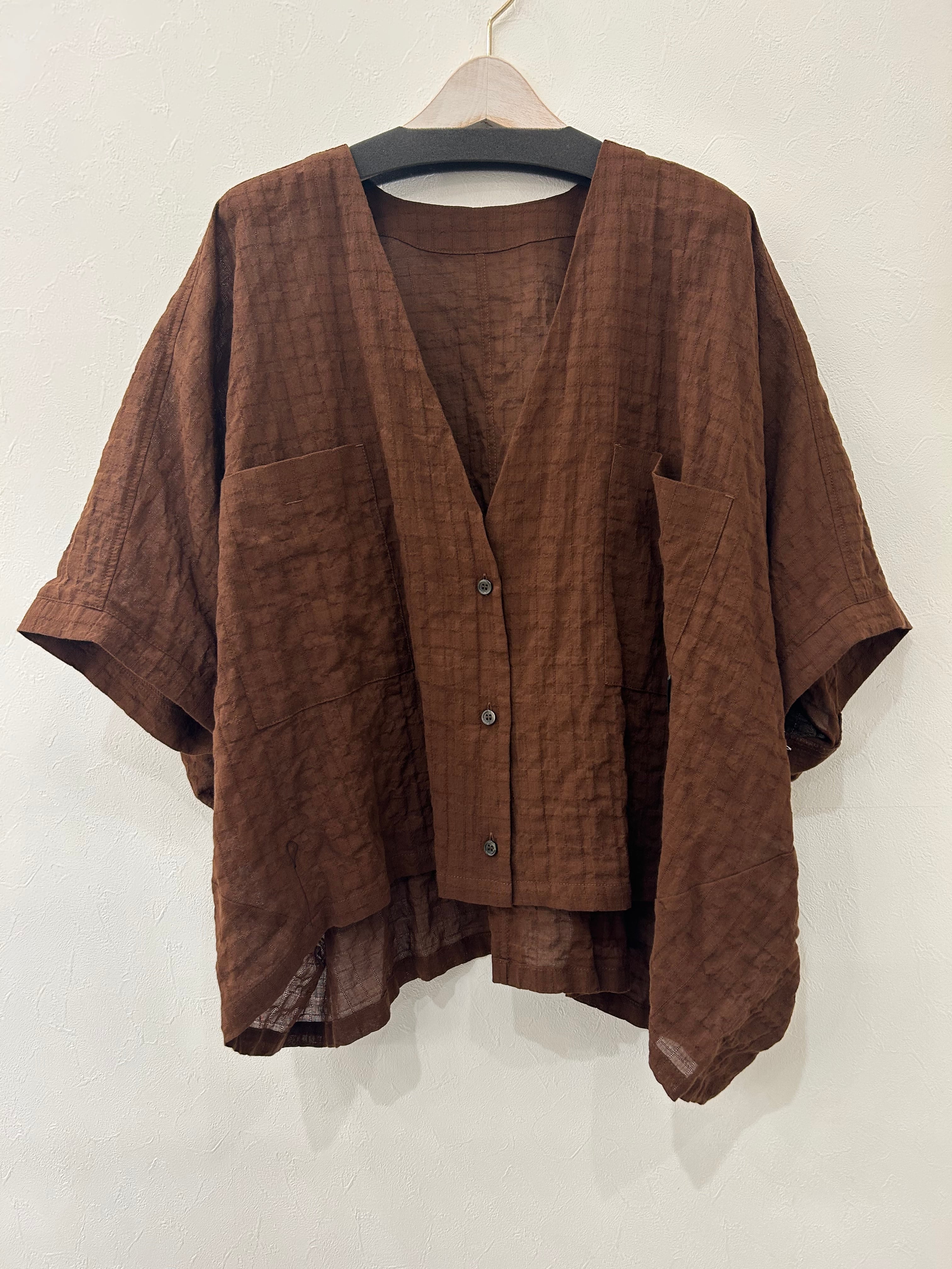 ayane＞コットンシャーリングボックスシャツ | SHINKI 