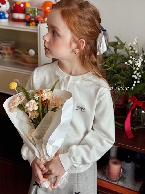 POISSON［取寄］ribbon embroidery cardigan 26spring