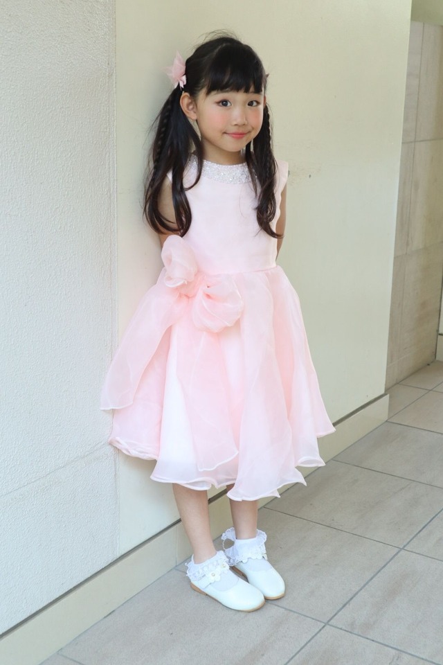 ピンクフリルドレス　　90〜130cm