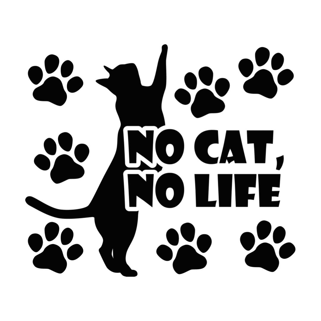 チャリティステッカー｜NO CAT ,NO LIFE｜015