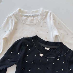 春キラキラ丸首Tシャツ