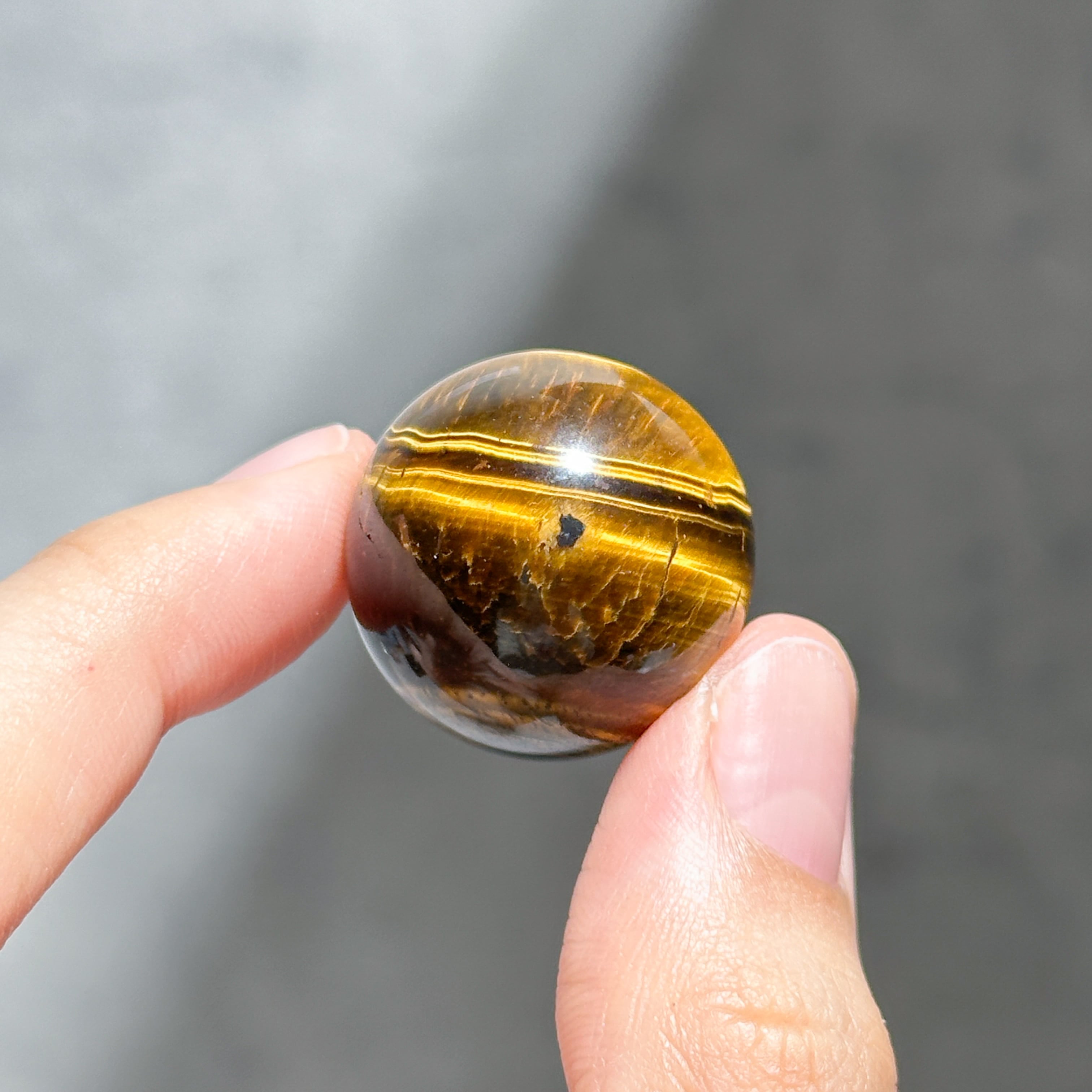 タイガーアイ スフィア（丸玉）12◇Tiger's eye◇天然石・鉱物