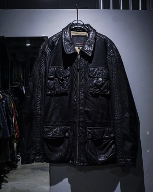 【add (C) vintage】Pocket Gimmick Vintage Lamb Leather Jacket