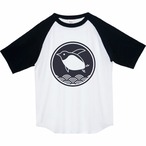 ペンギン家紋　ラグランTシャツ