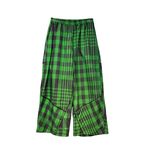 【最新作】ビッグチェックパッチワークパンツ【264-6109】Big check patchwork pants