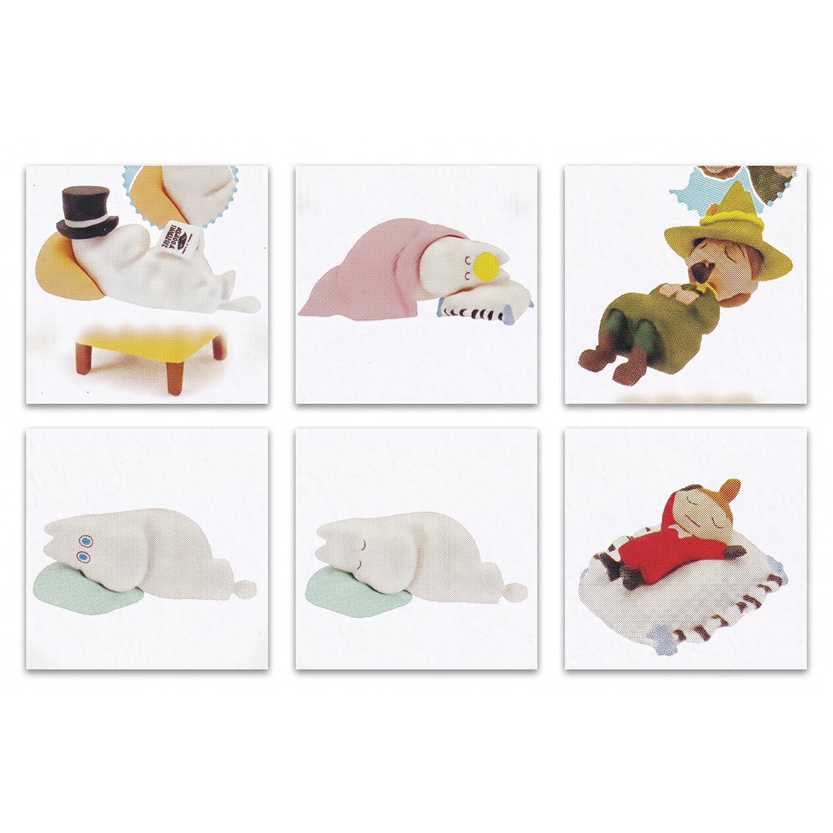 フルコンプ】 MOOMIN すやすやおやすみマスコット 【全6種セット＋DP