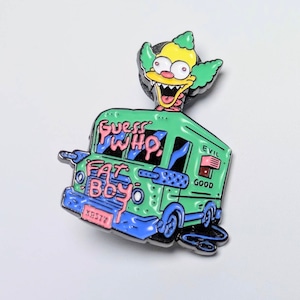 送料無料! ★ピンズ PINS★ピンバッジ 【 The Simpsons( ザ シンプソンズ ) 】クラスティザクラウン “ KRUSTY BUS ”〚アメリカン雑貨 アメトイ〛