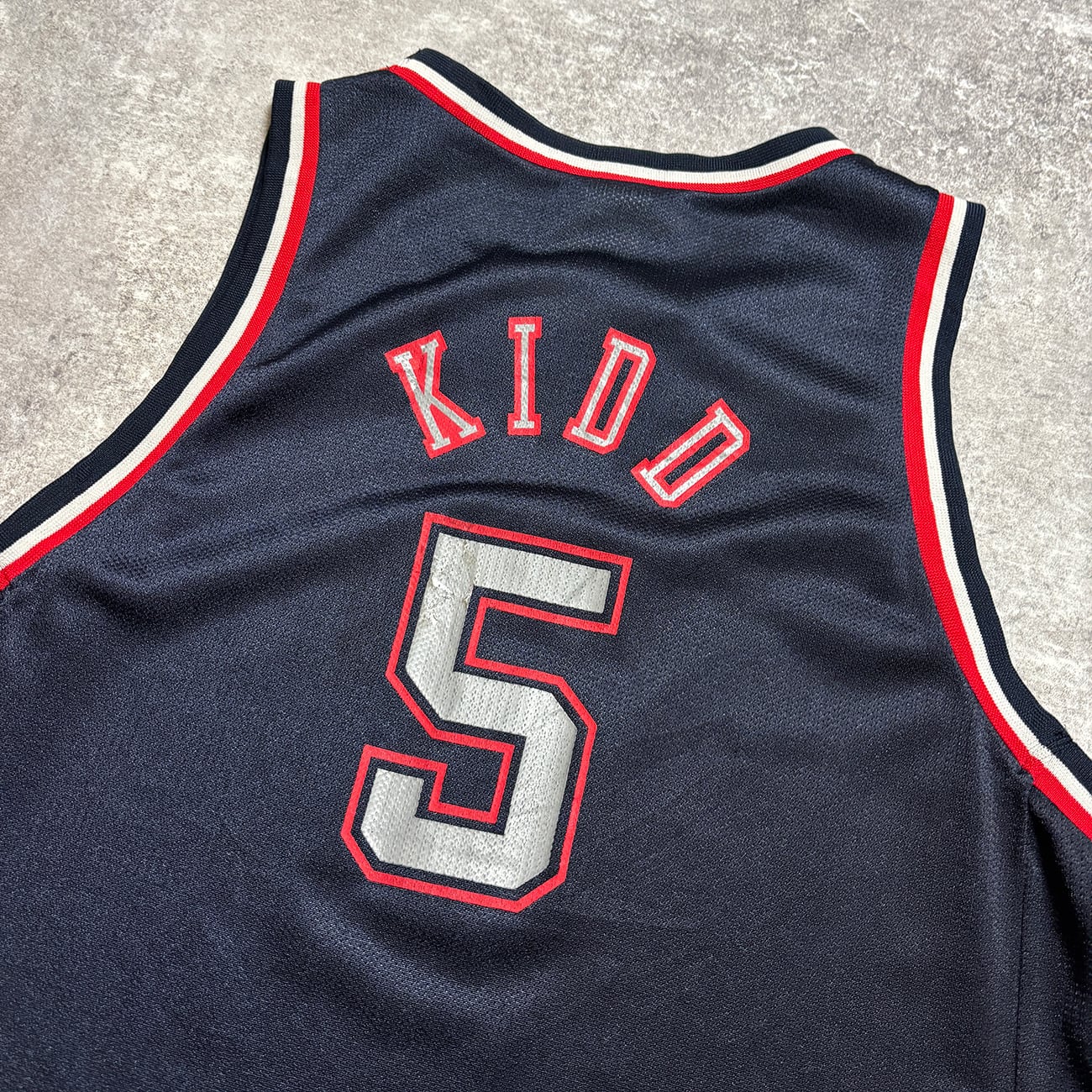 Jason Kidd 【New Jersey Nets】 Kids Game Shirt. Champion | am3:41