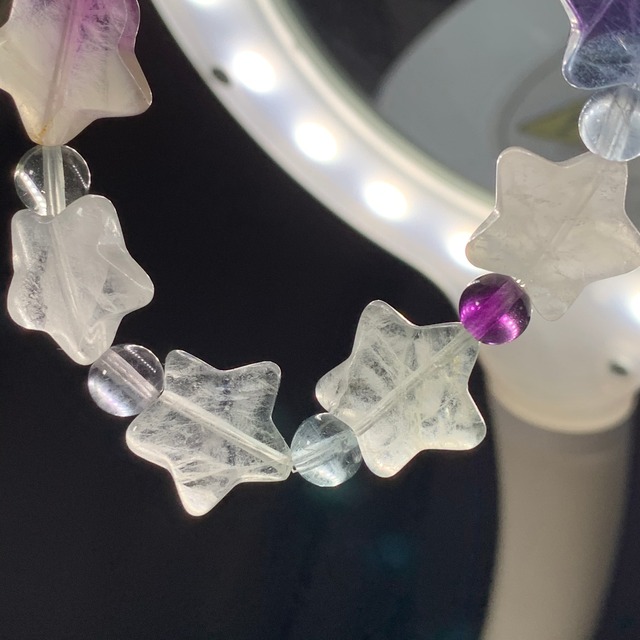 4.フローライトスターブレスレット