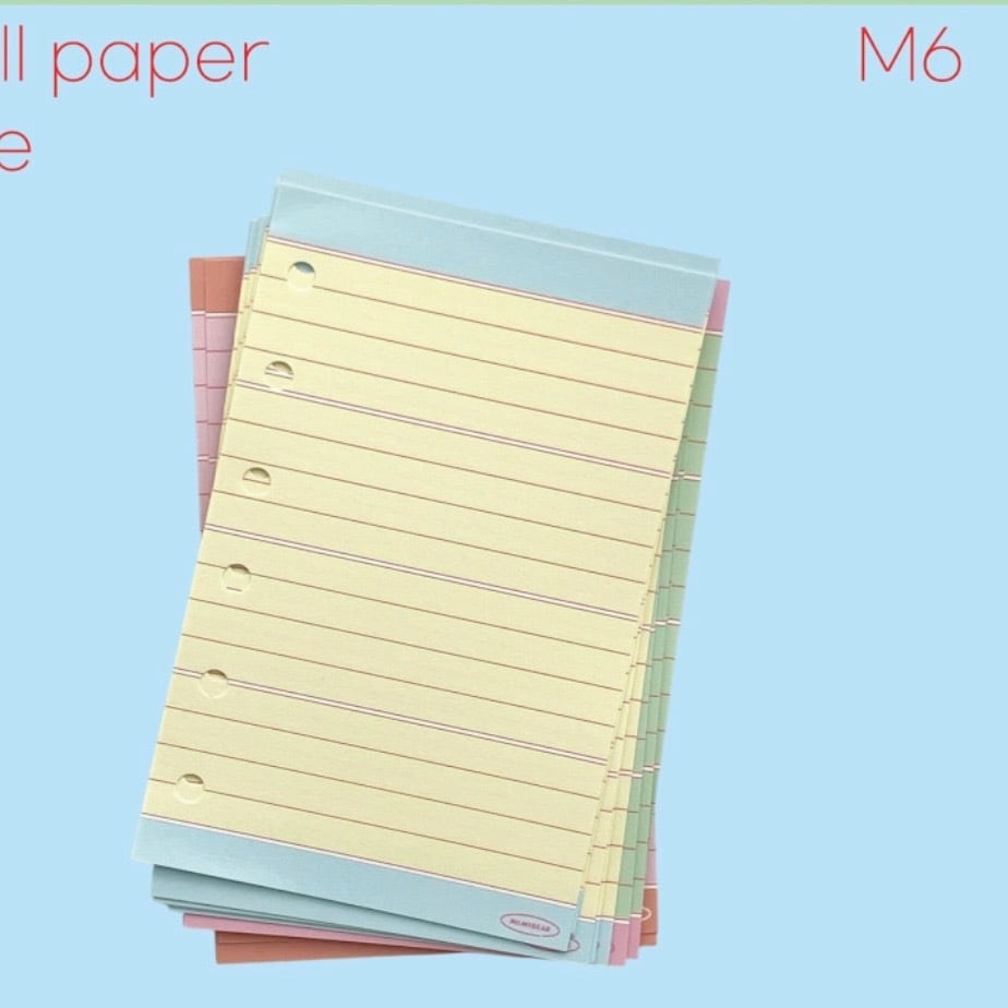 MIMIBEAR 〔M6 refill paper n.01 - line〕