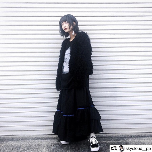 【skycloud__ppさん着用】フェイスプリントスウェットプルオーバー / 2カラー