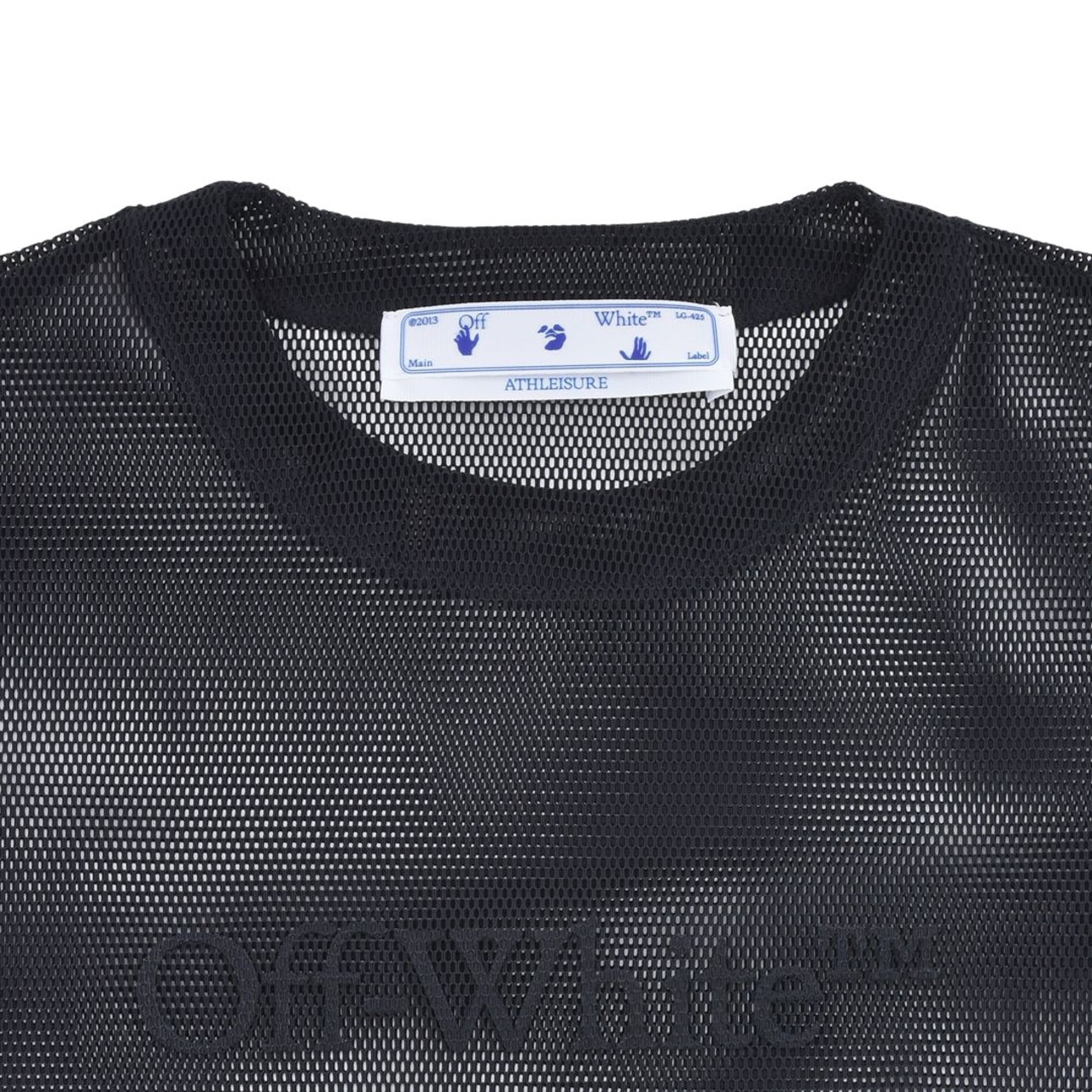 【OFF WHITE】BOOKISH MESH SS CROP TEE(BLACK) - 3