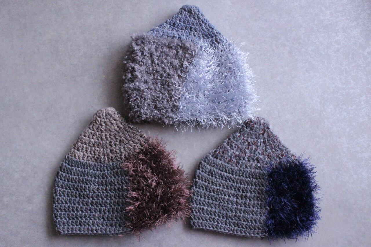 colorful ニット帽 / 秋冬(灰色)