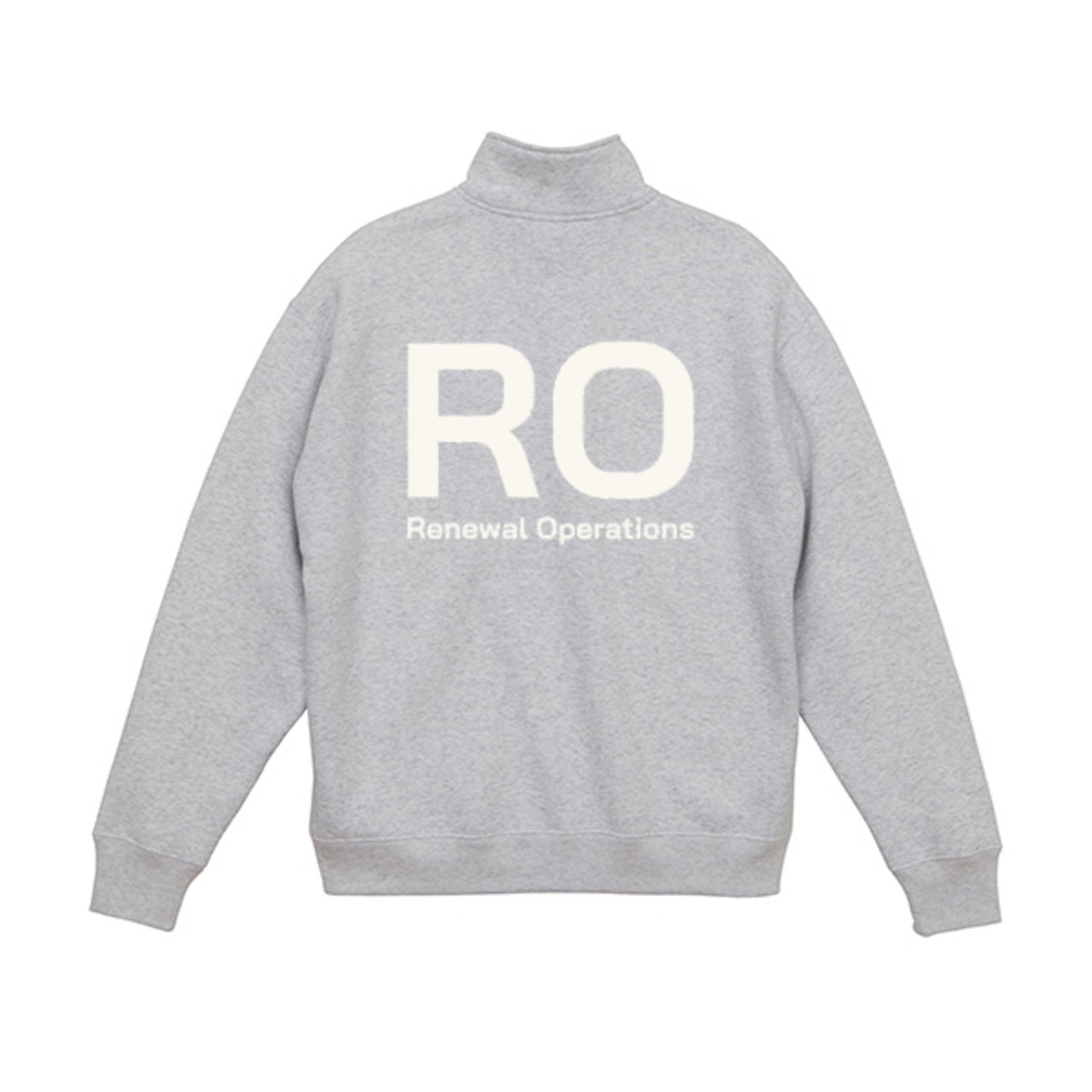 ハーフジップ スウェット グレー（フリーサイズ）