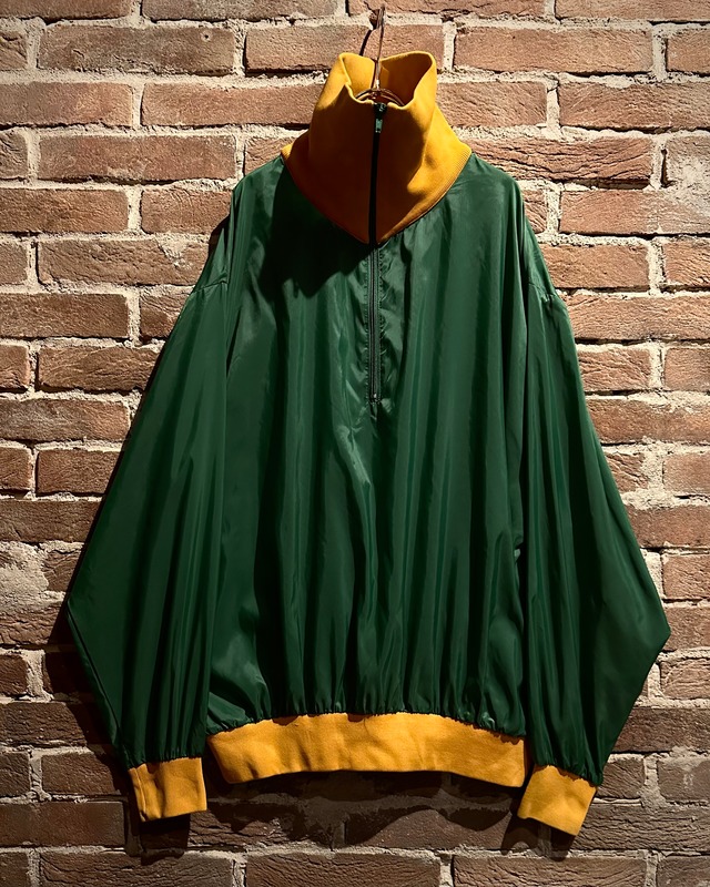 【Caka act3】Color Switching Vintage Loose Nylon Pullover