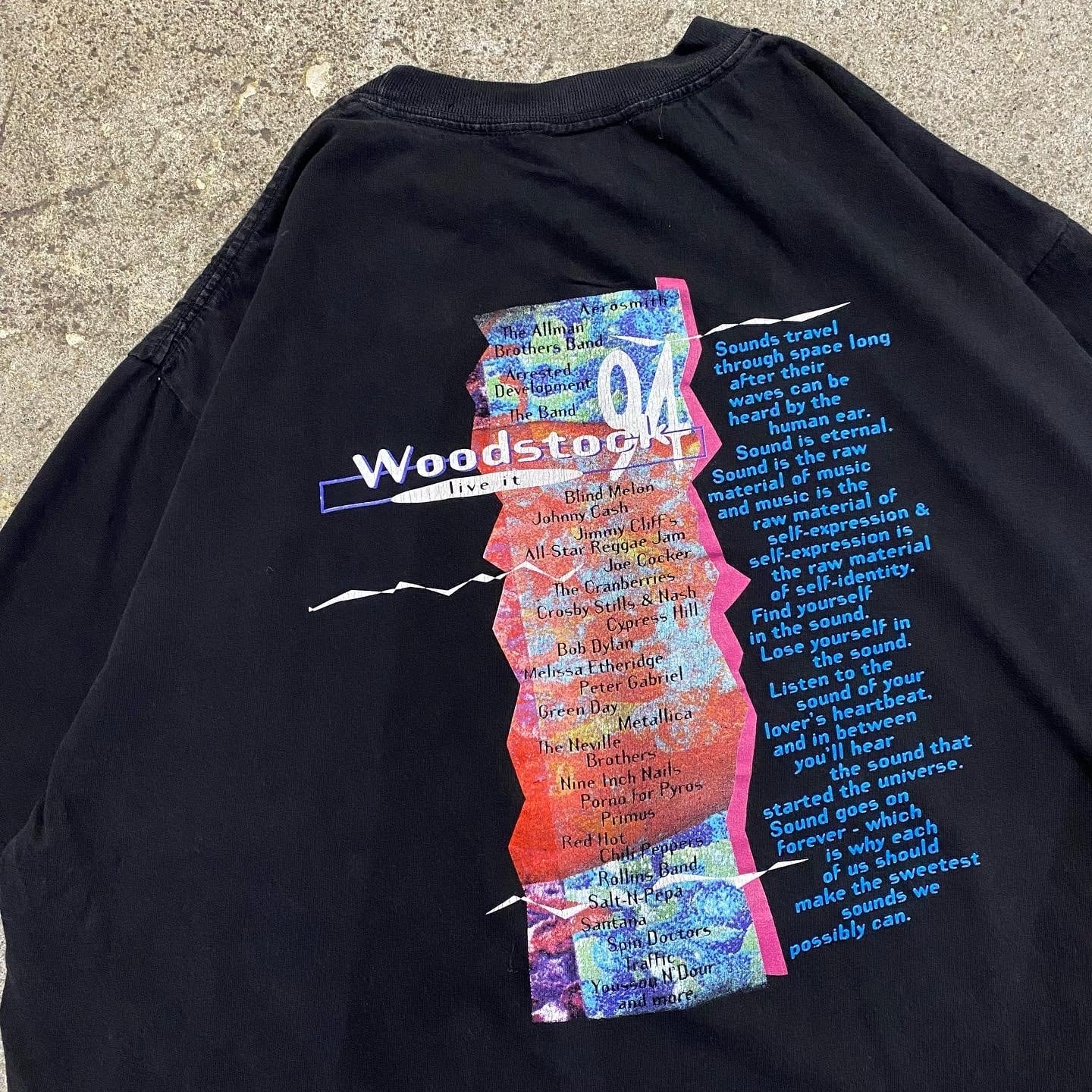 94s Woodstock × Pepsi T-shirt | What 