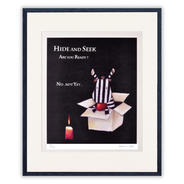 やぶがみようこ 「しまうまとキャンドル」