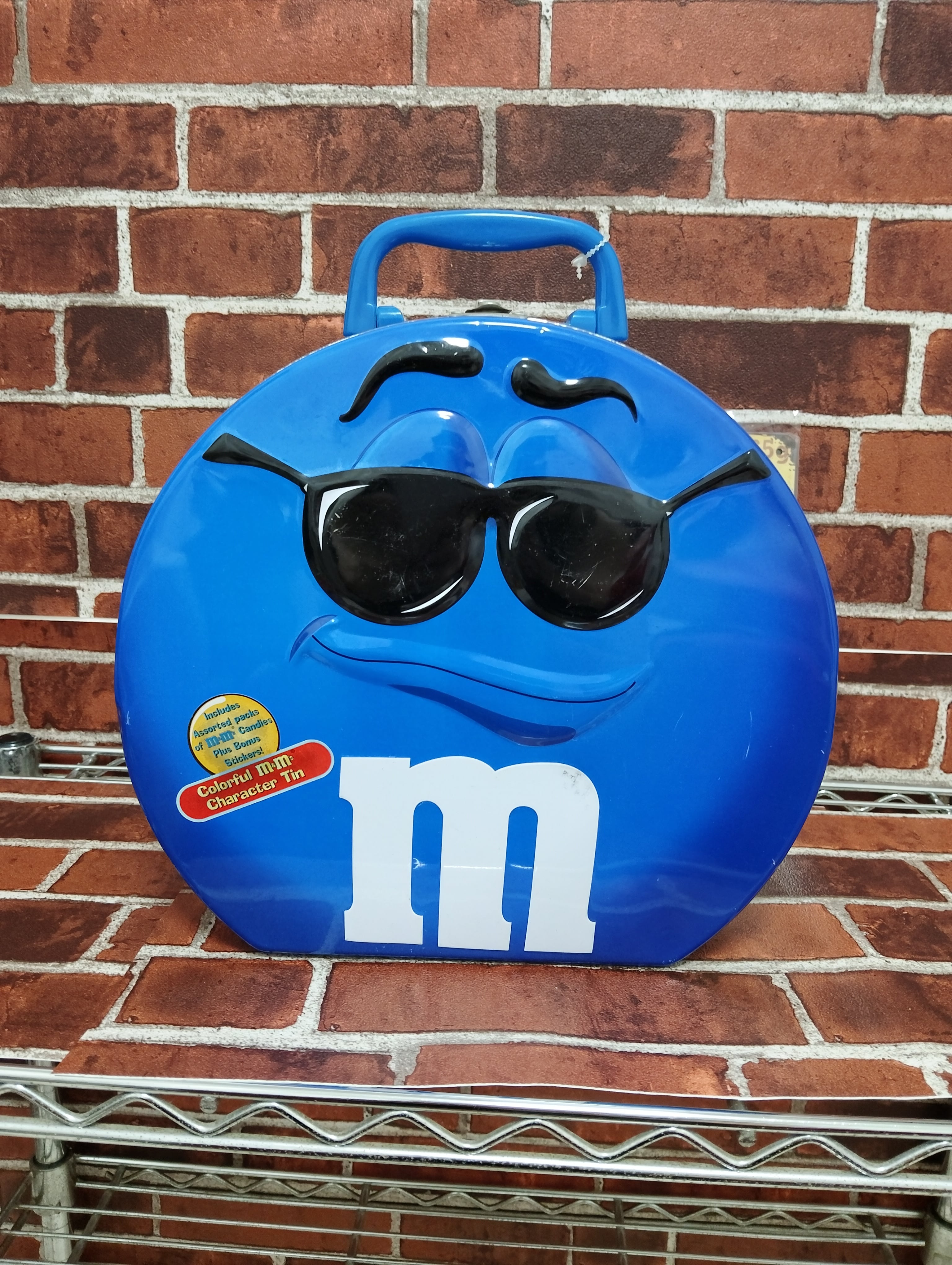 01年製 m&m's エムアンドエムズ ティン缶 青 | PAY ID
