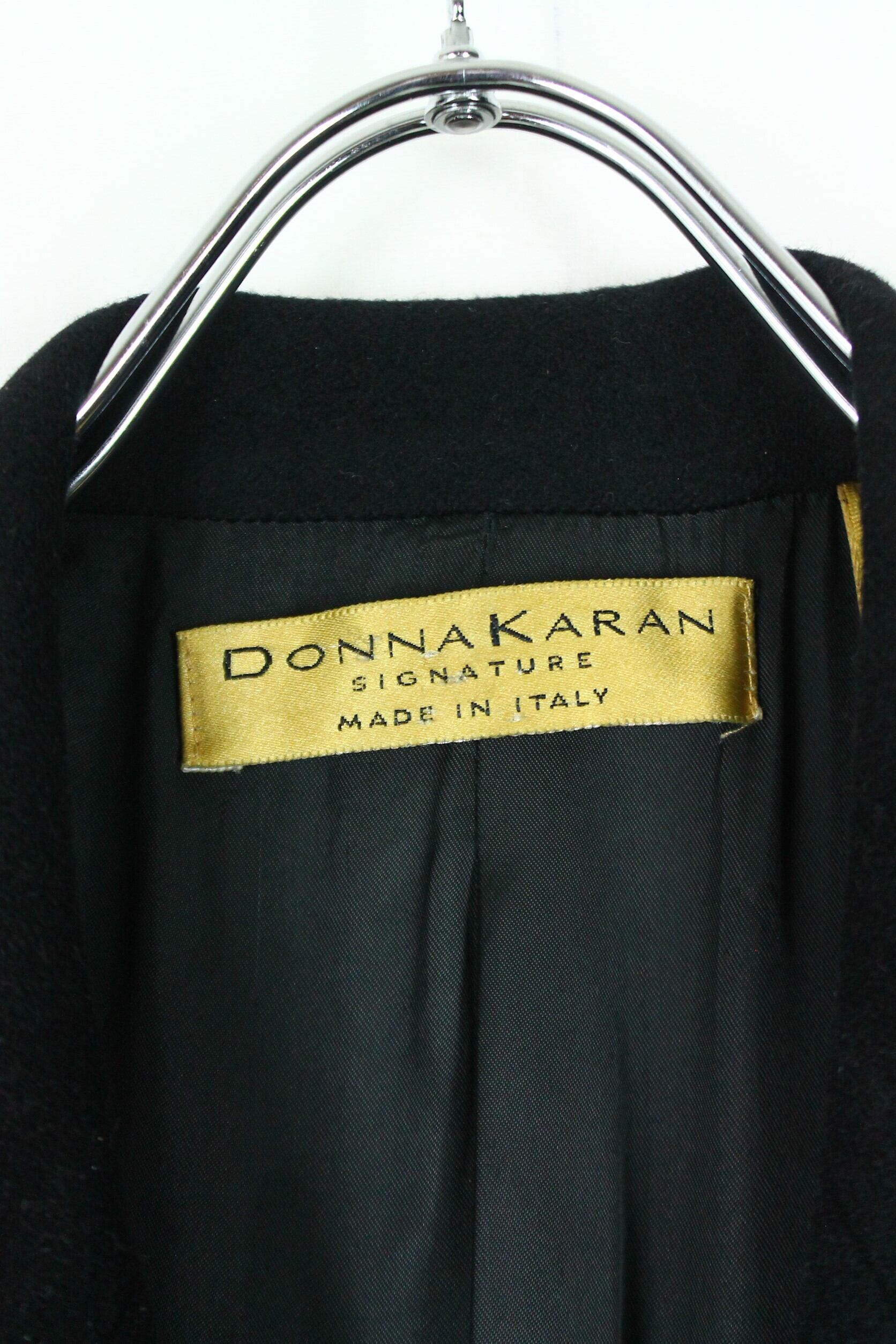 DONNAKARAN SIGNATURE ウールシングルチェスターコート MADE IN ITALY 