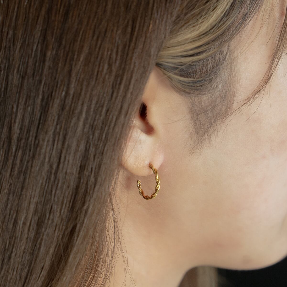 nei/nor ピアス レディース フープピアス シンプル 金属アレルギー対応