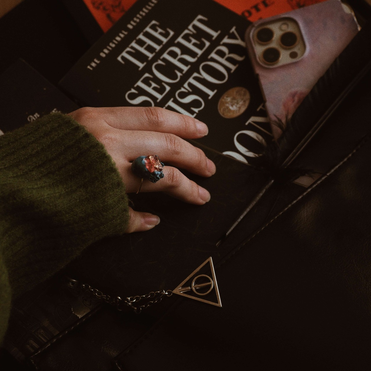 Mermaid's tear and heart  ring