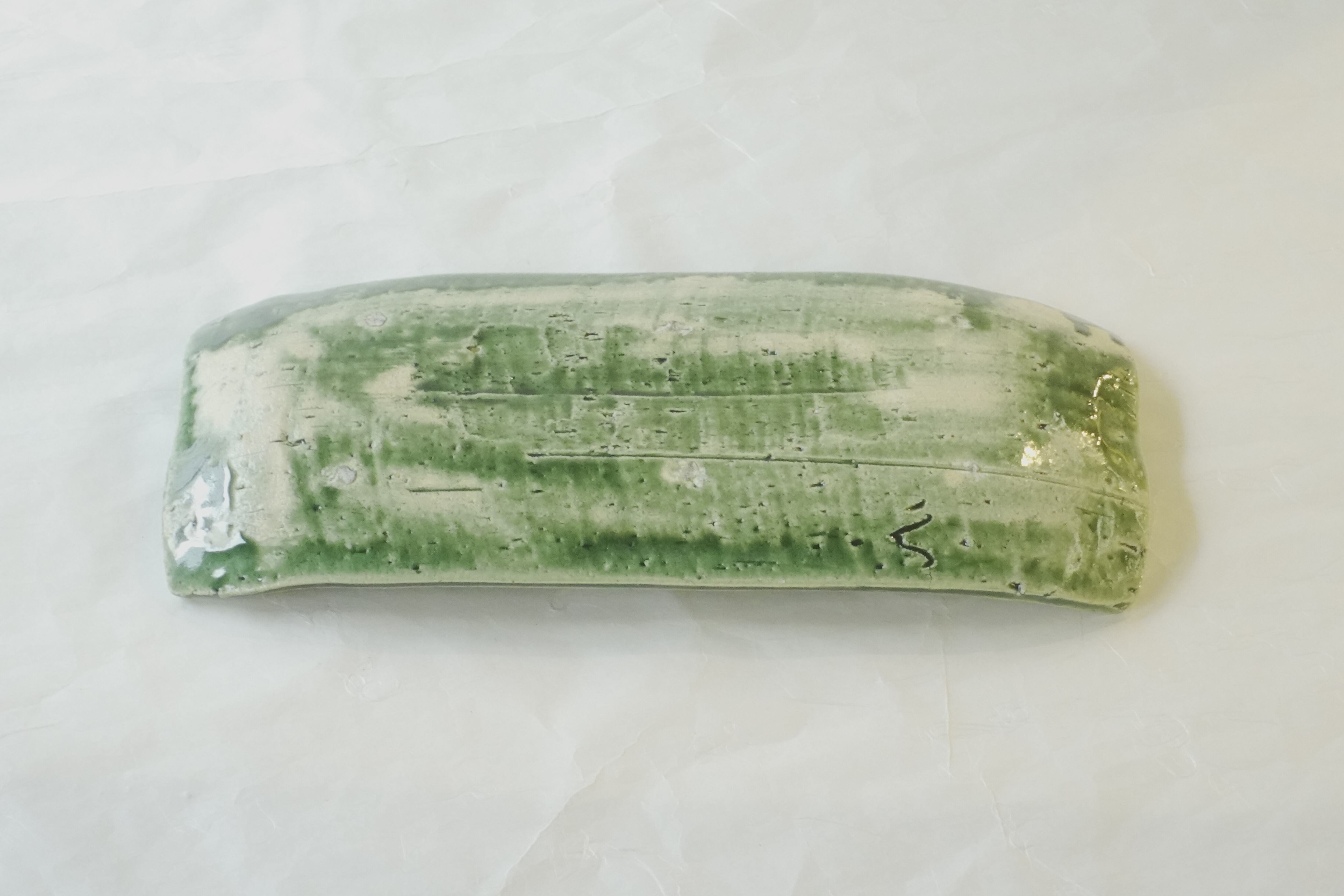 美濃焼 久興作 総織部 長角皿 | 小林漆陶