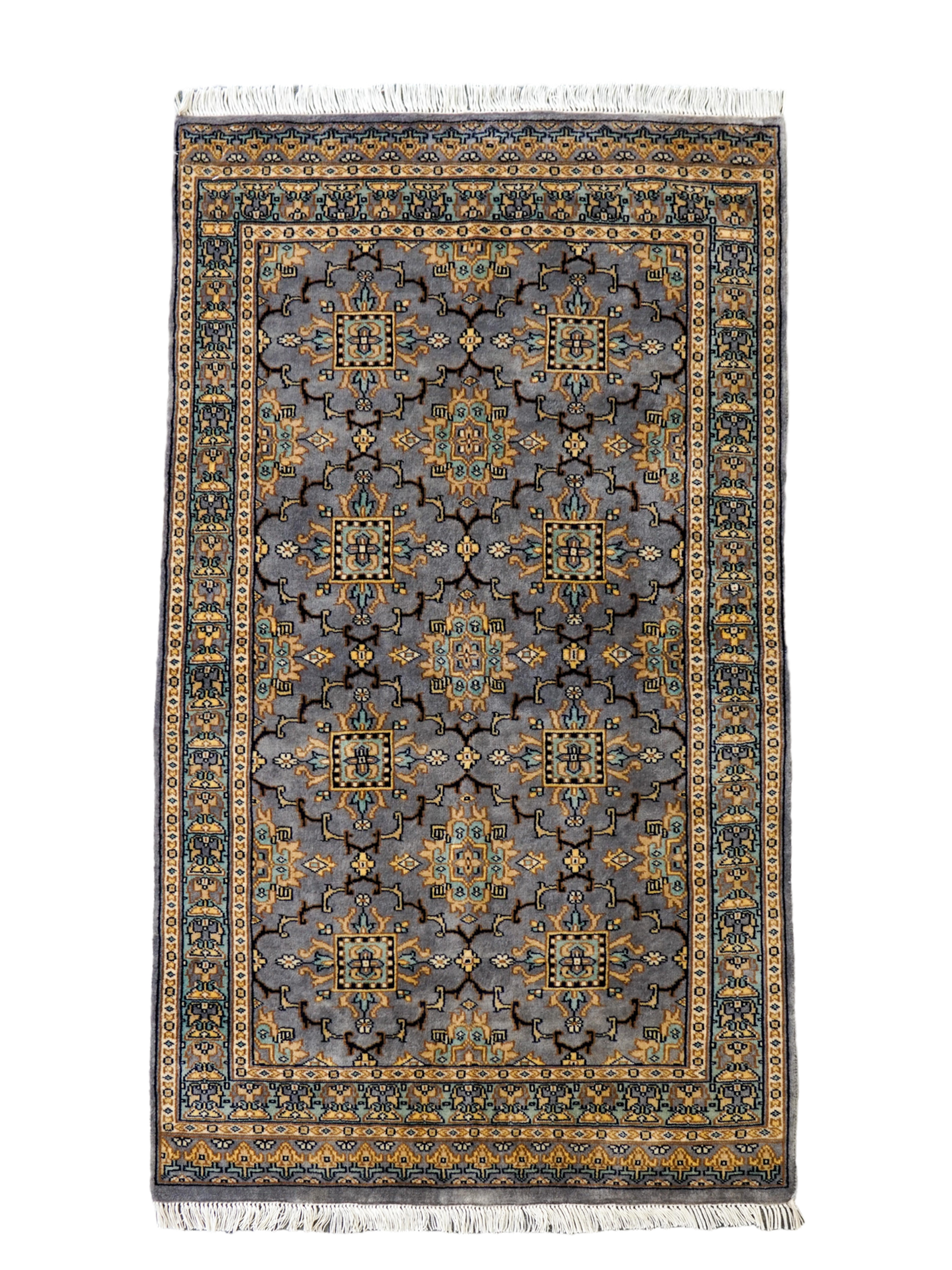 パキスタン手織り絨毯 ウール アクセントラグ size:129×90cm-