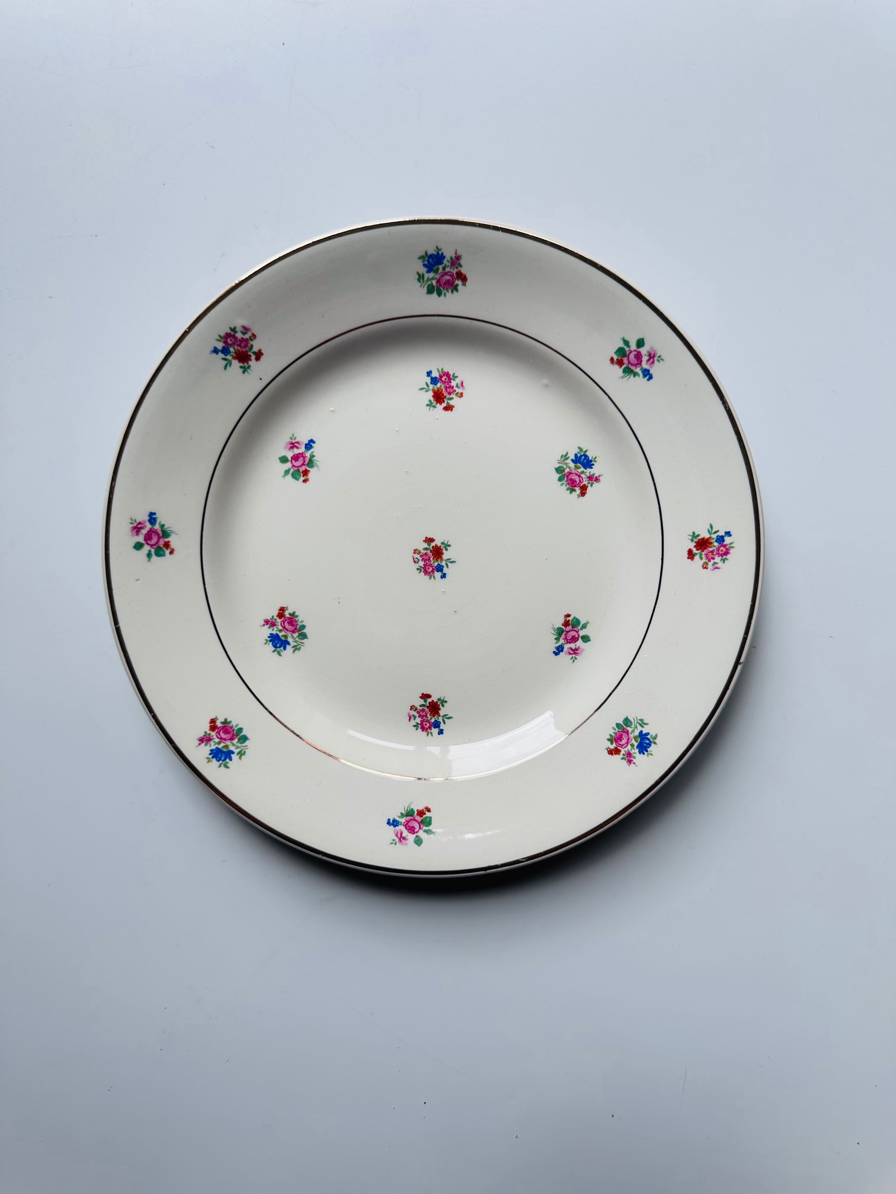 GIEN FLEURS NORMANDES フランス アンティーク プレート 皿 深皿