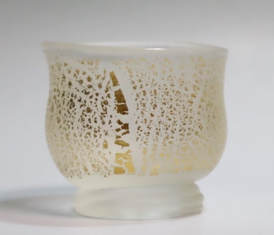 藤田喬平造 吹きガラスぐい吞み 1客 | 賢祥堂 うつわ店