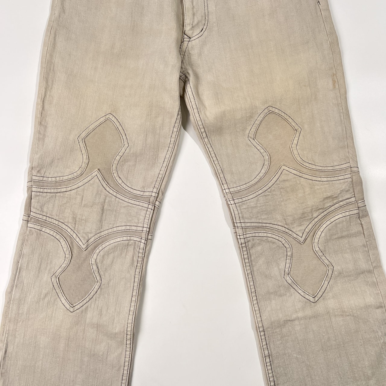 00s Y2K NICOLE CLUB FOR MEN ニコル クラブ フォーメン デザイン ホワイトデニム パンツ サイズ 46 /オールド