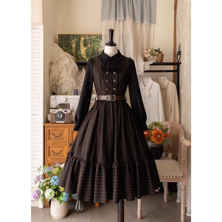 即納 控えめ クラロリ ジャボタイブラウス 森のワードローブ Forest