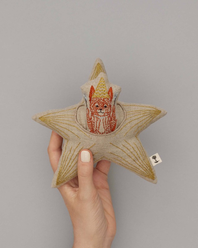 【3営業日以内に発送】CORAL&TUSK [Pocket Star] 星型 ポケット&キツネ ミニピロー (コーラル・アンド・タスク)