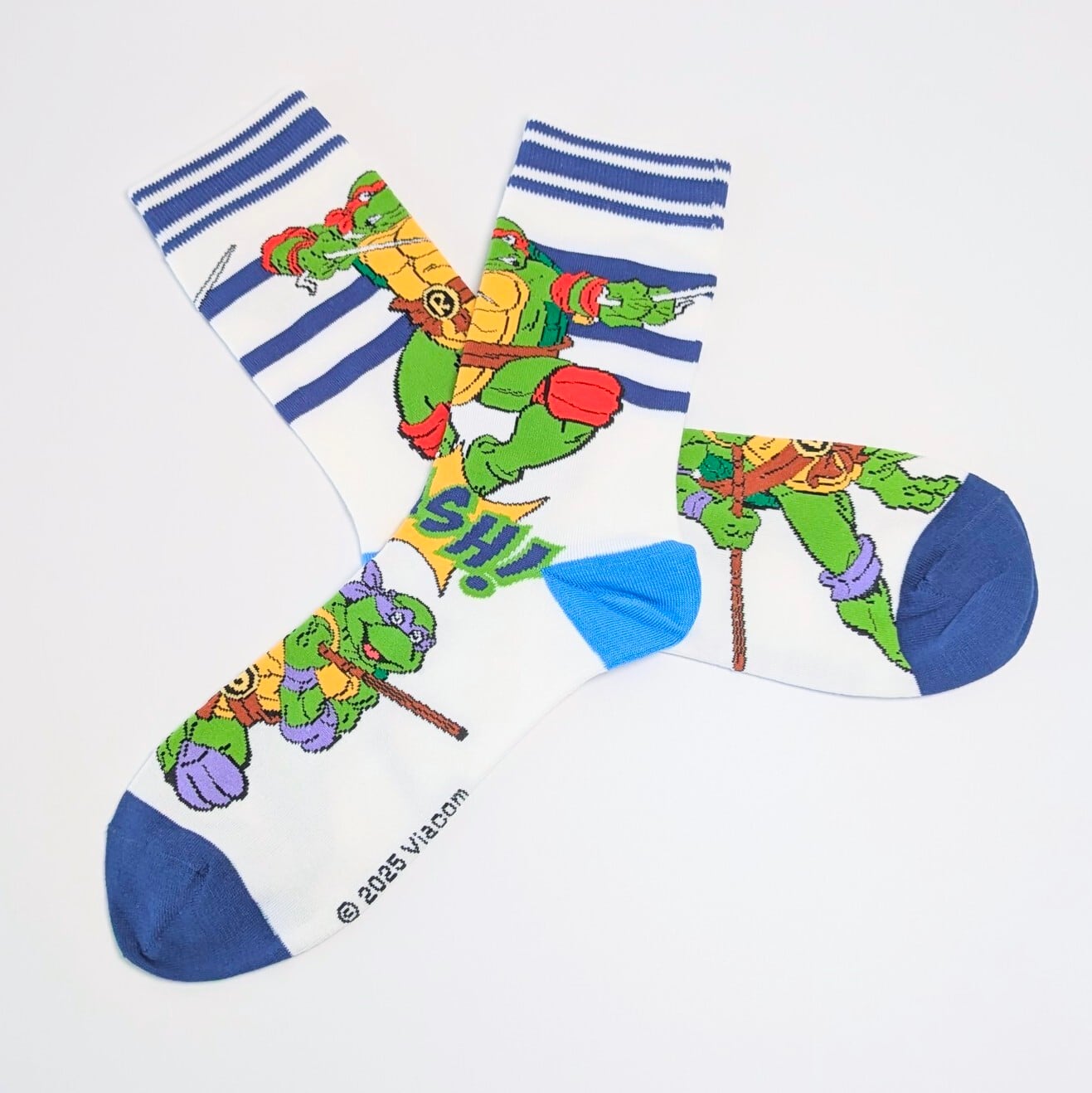 ♧【 crew socks / クルーソックス 】Teenage Mutant Ninja Turtles ( タートルズ ) / 靴下 / ソックス〚アメリカン雑貨 アメトイ〛