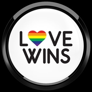 130番 ゴーバッジ LOVE WINS